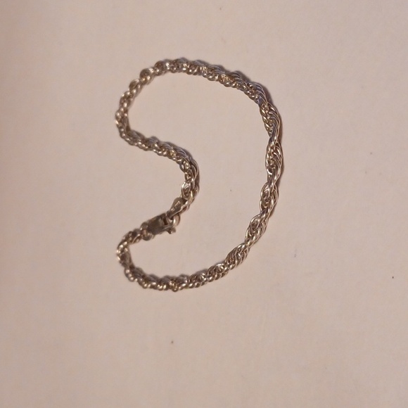 STERLING SILVER NECKLACE, BRACELET MARKED 925 NEW - Picture 2 of 3